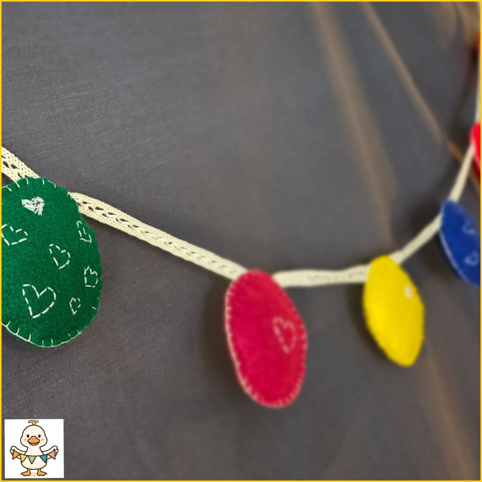 Green Heart Bunting