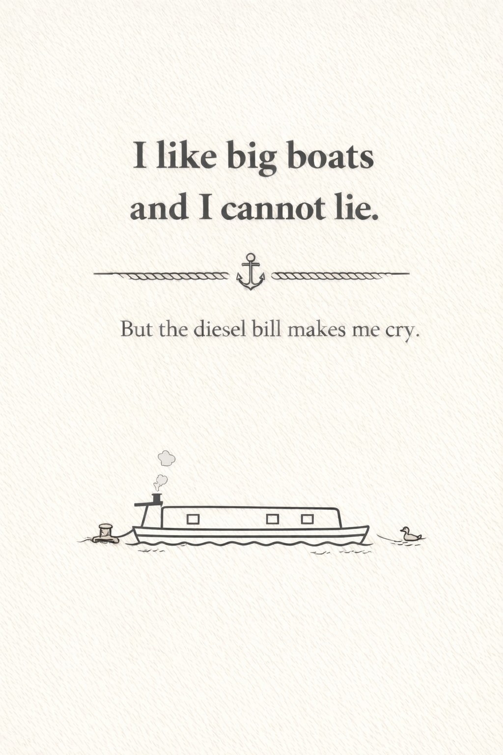 I Like Big Boats Postcard